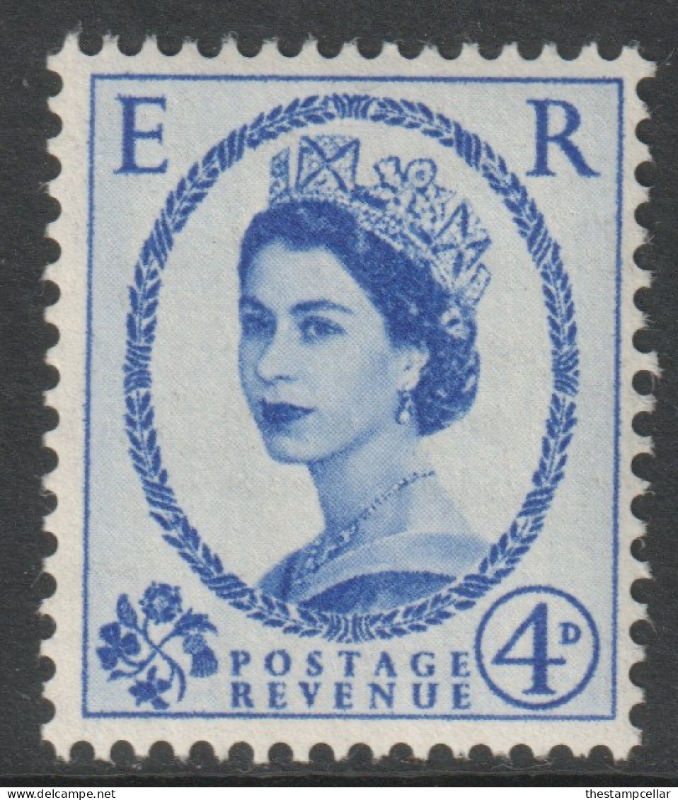 GB Scott 298 - SG521, 1952 Elizabeth II 4d Wilding MH* - Ongebruikt