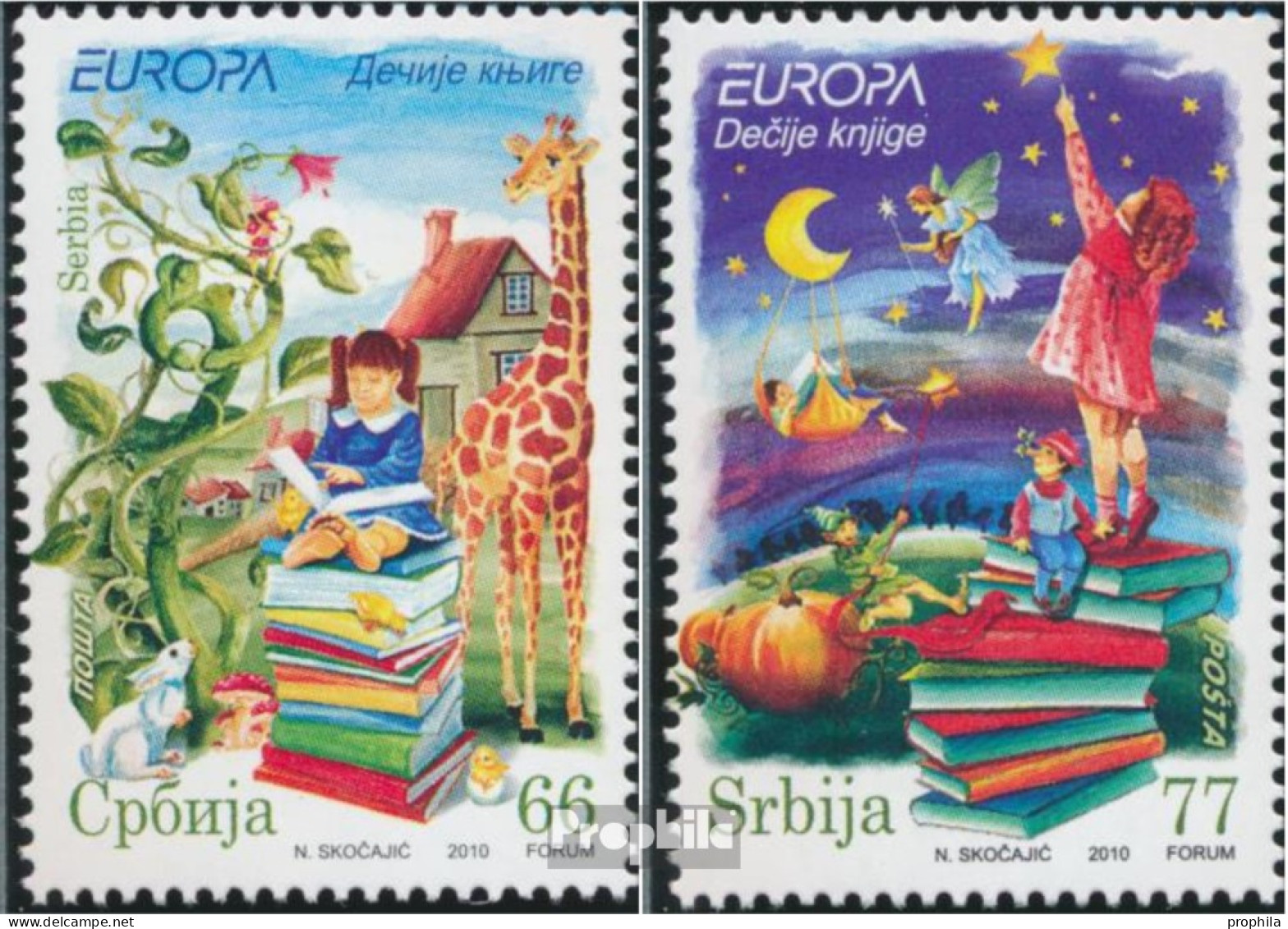 Serbien 352-353 (kompl.Ausg.) Postfrisch 2010 Kinderbücher - Servië