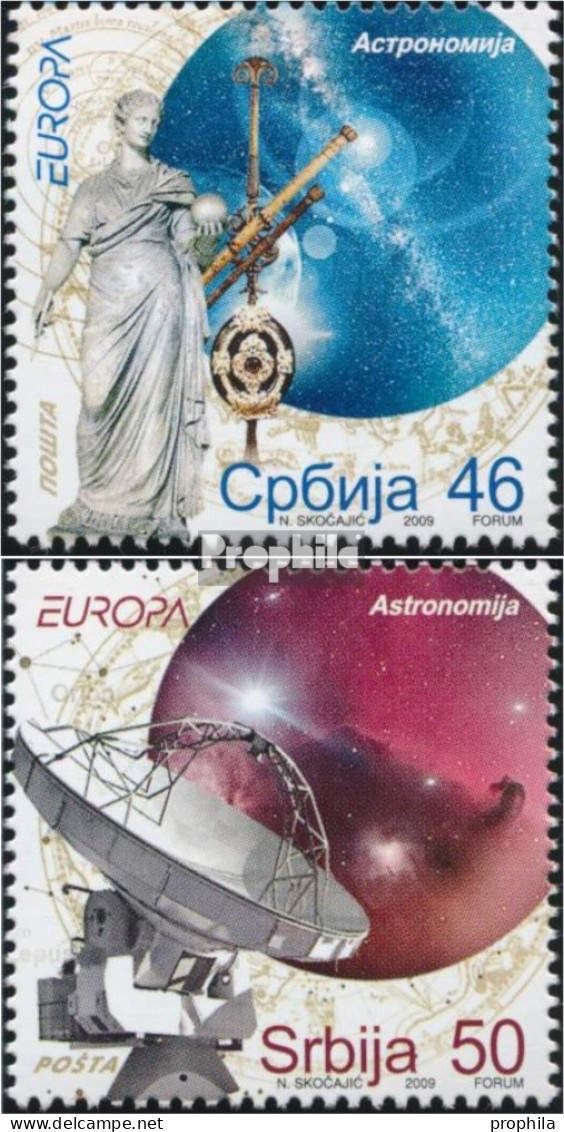 Serbien 300-301 (kompl.Ausg.) Postfrisch 2009 Astronomie - Servië