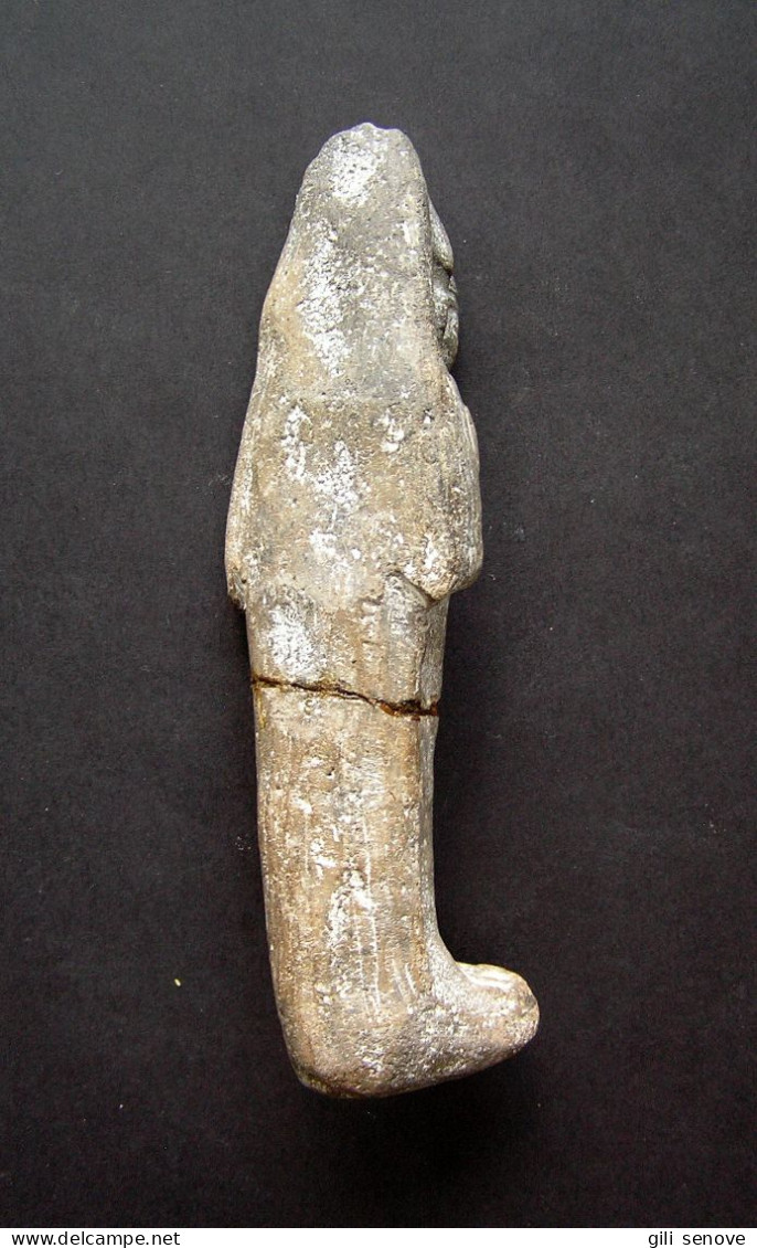 Egyptian Ushabti - Tomb Servant Carved Sandstone With Inscription - Archeologie