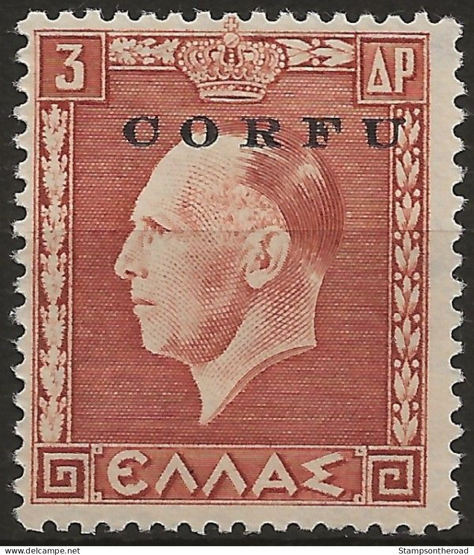 OICO16N1 - 1941 Occup. Italiana CORFU', Sass. Nr. 16, Francobollo Nuovo Senza Linguella **/ - Corfou