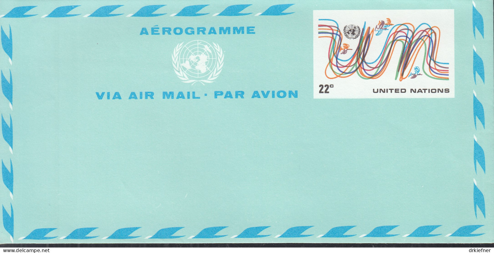 UNO NEW YORK  LF 8, Ungebraucht, UN, 1977 - Airmail