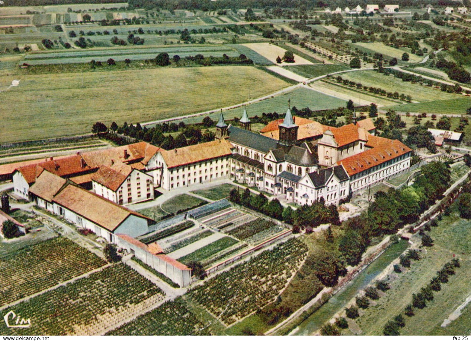 REININGUE ABBAYE D OELENBERG VEU GENERALE AERIENNE - Munster