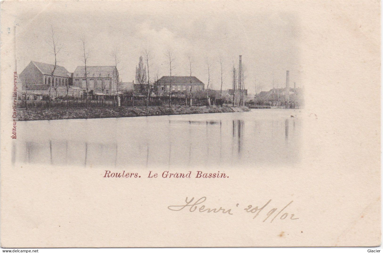 Roulers - Le Grand Bassin - Belgique Obl. 81 -  Cachet Ambulant - Timbre Perforé - Roeselare