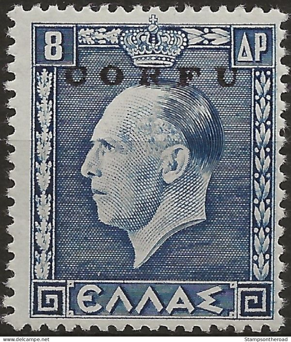 OICO17N - 1941 Occup. Italiana CORFU', Sass. Nr. 17, Francobollo Nuovo Senza Linguella **/ - Corfou