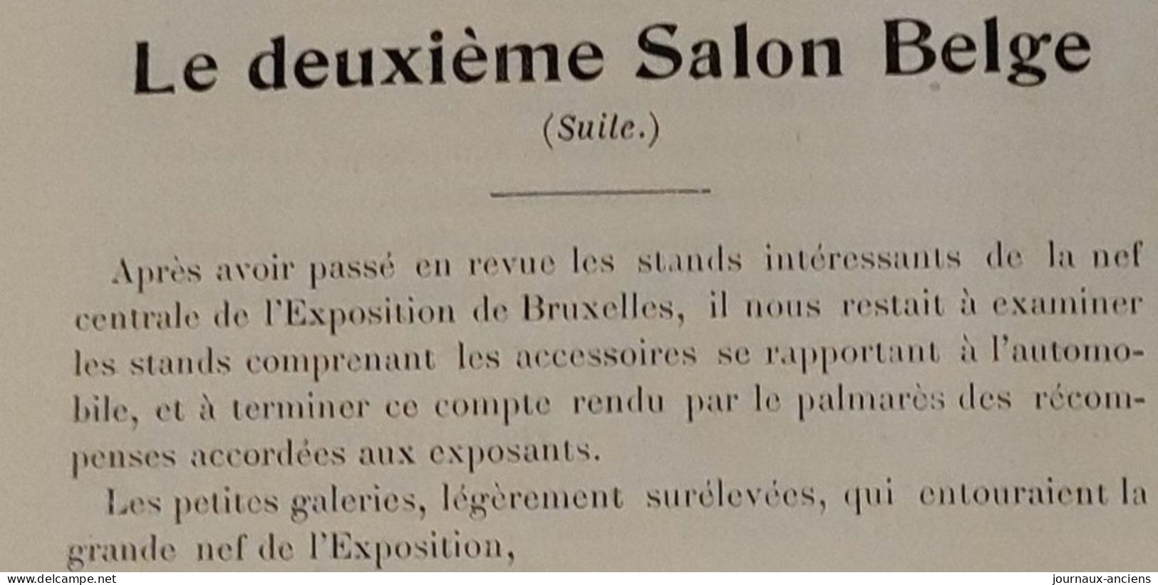 1903 Revue  Automobile " LA LOCOMOTION "  DEUXIÈME SALON BELGE - L'EXCELSIOR - QUESTION PNEUMATIQUES - MICHELIN - 1900 - 1949