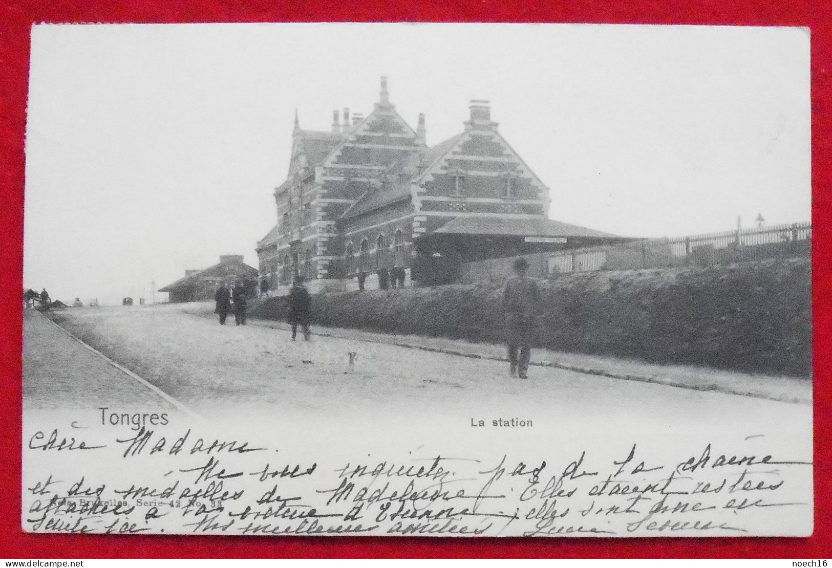 CPA 1909 Tongres Station Gare Tongeren. Publicité Sel De Table Cérébos - Tongeren