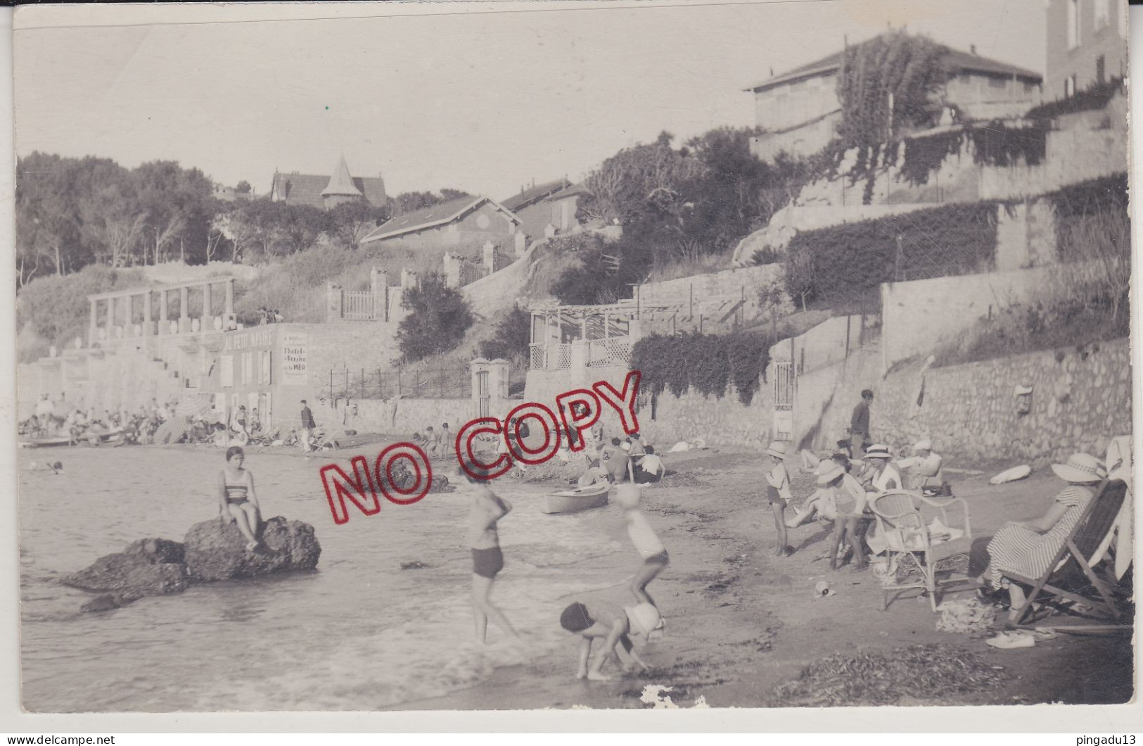 Fixe Bandol Belle Carte Photo Plage De Renecros - Bandol