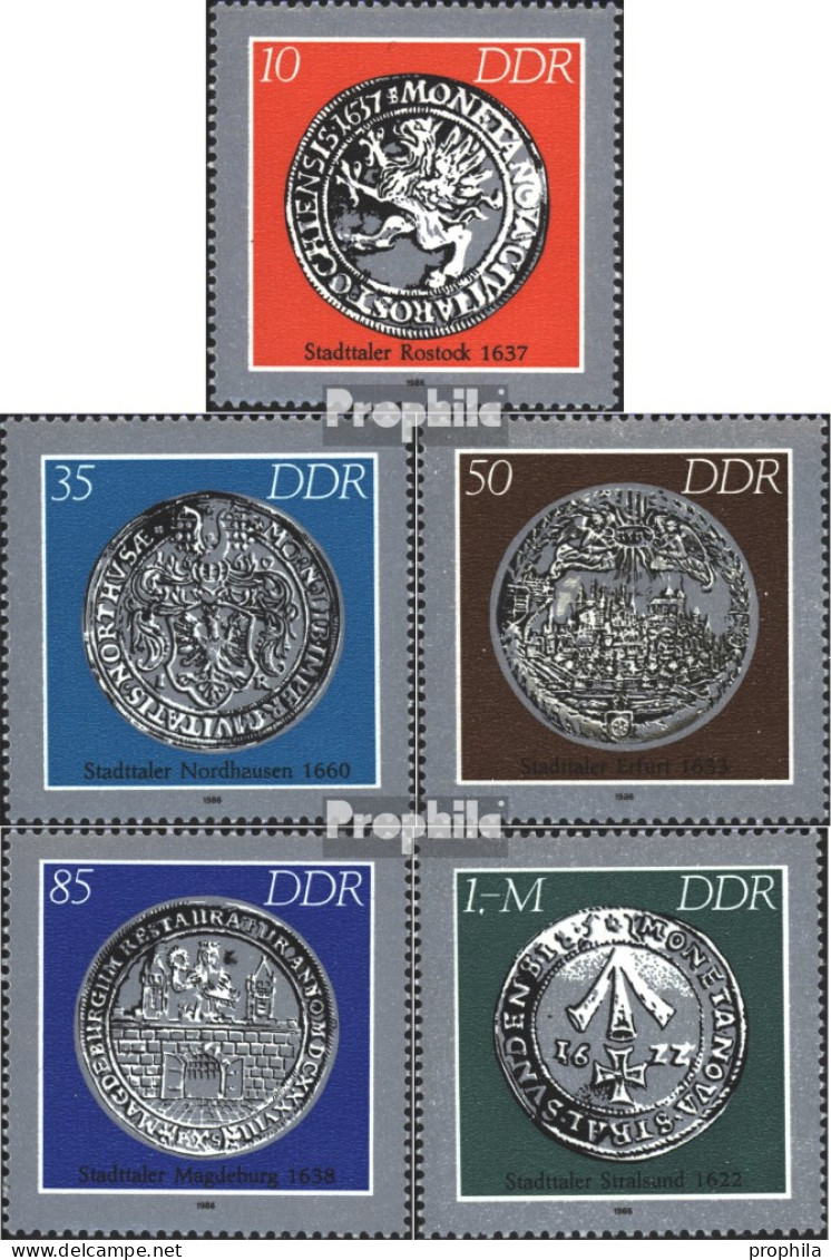 DDR 3040-3044 (kompl.Ausgabe) Postfrisch 1986 Historische Münzen - Ungebraucht