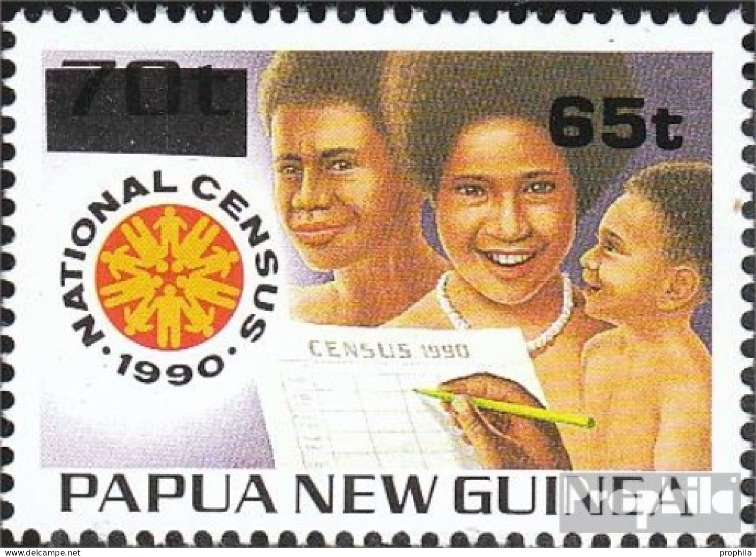 Papua-Neuguinea 722 Postfrisch 1994 Aufdruckausgabe - Papúa Nueva Guinea