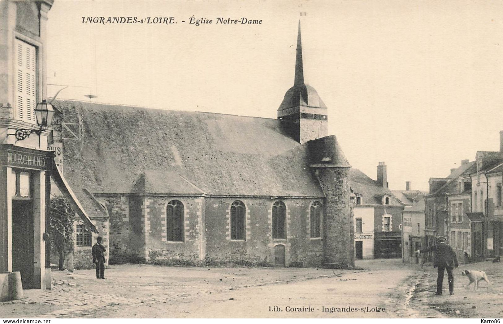 Ingrandes Sur Loire * Place Et église Notre Dame * Commerce Magasin MARCHAND * Village - Other & Unclassified