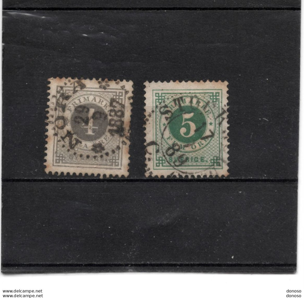 SUEDE 1886 Yvert  31-32 Oblitéré, Used - Used Stamps