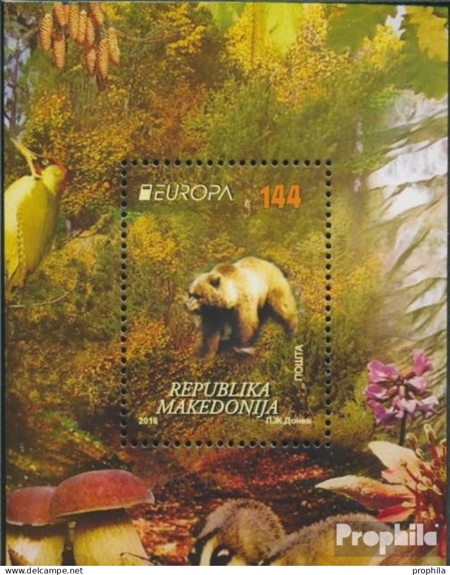 Makedonien Block31 (kompl.Ausg.) Postfrisch 2016 Braunbär - Macedonie