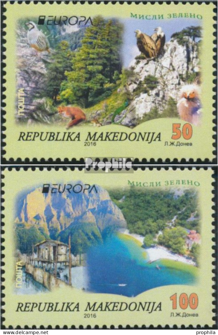 Makedonien 755-756 (kompl.Ausg.) Postfrisch 2016 Umweltbewusst Leben - Macedonia