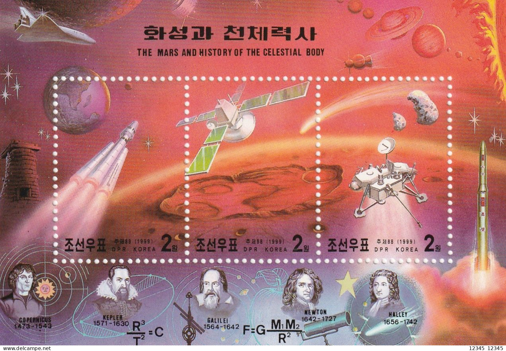 Noord Korea 1999, Postfris MNH, Mars And Space Exploration. - Korea (Nord-)