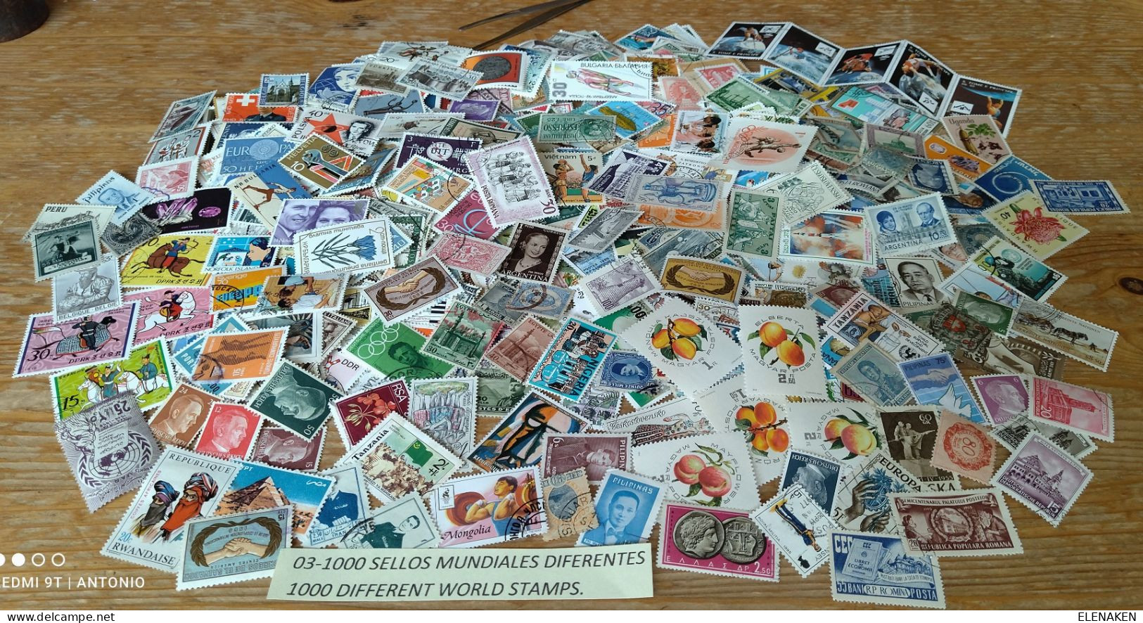 03-LOTE TODOS DIFERENTES ,SIN TASAR.1000 SELLOS DISTINTOS MUNDIALES,UNIVERSALES,  FOTO EJEMPLO DE PAQUETES.DISEÑADOSY C - Vrac (min 1000 Timbres)