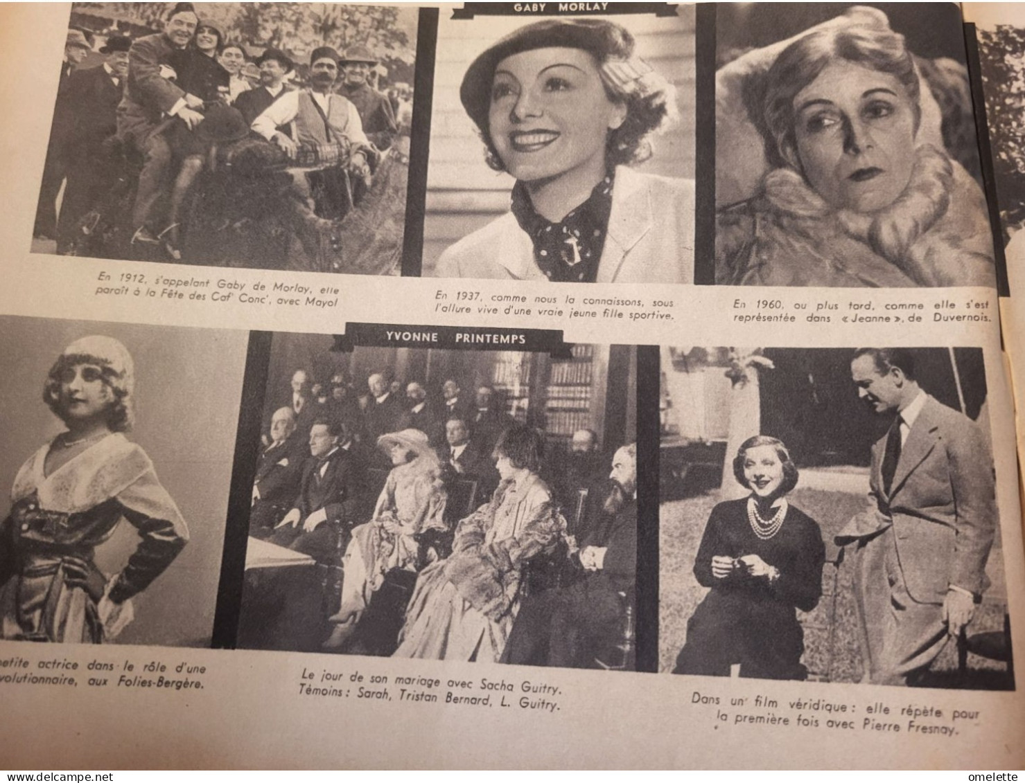 MARIE CLAIRE 1937/COLETTE/GARBO/PRINTEMPS/MORLAY/SOREL /COIFFURES/BAYREUTH FRANCOISE ROSAY/MAQUILLAGE - 1900 - 1949