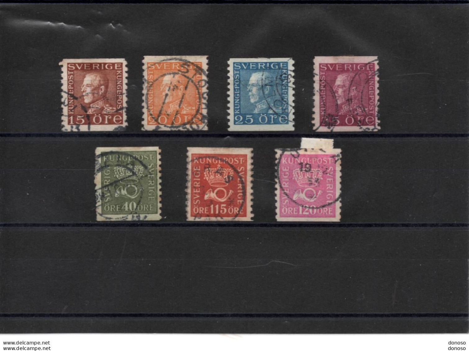 SUEDE 1929 Yvert 211-213 + 216-217 + 220-221 Oblitéré, Used Cote : 4,85 Euros - Used Stamps