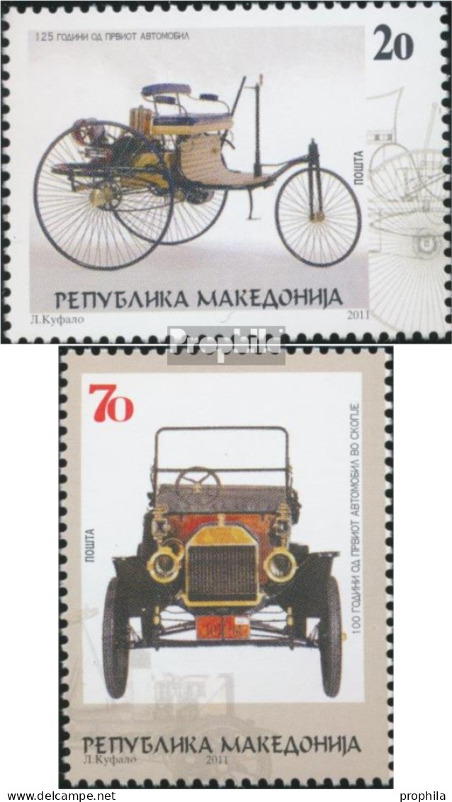 Makedonien 588-589 (kompl.Ausg.) Postfrisch 2011 Automobile - Macedonia