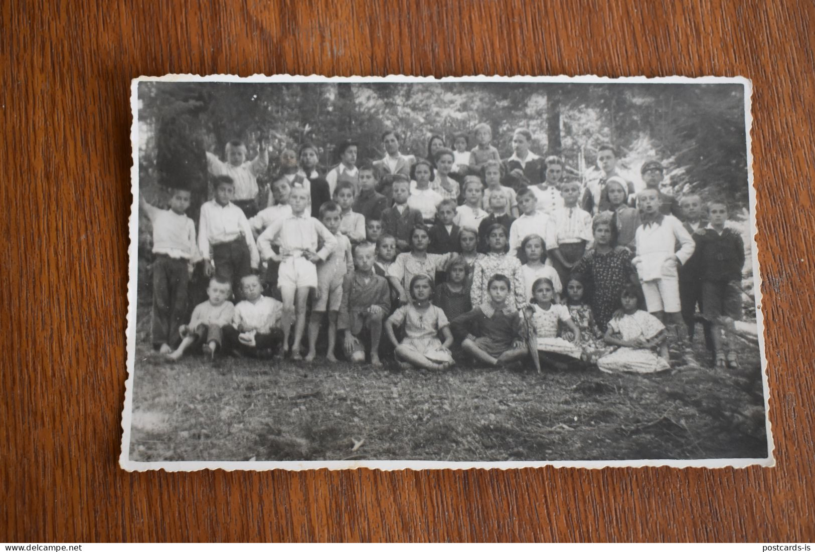 F2005 Photo Romania Group Of People And Children School - Photographie