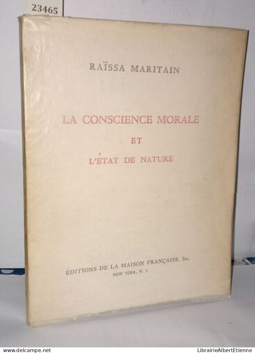 La Conscience Morale Et L'état De Nature - Zonder Classificatie