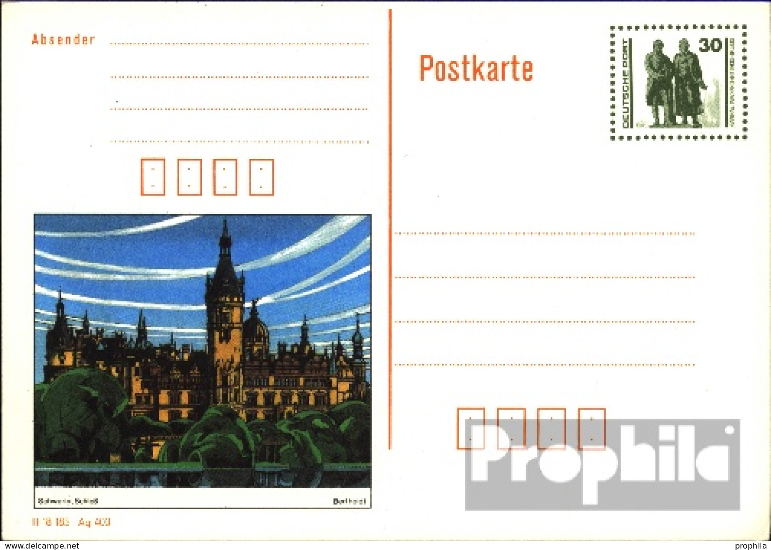 DDR P109/03 Amtliche Postkarte Gebraucht 1990 Bauw./Denkmäler - Postcards - Used