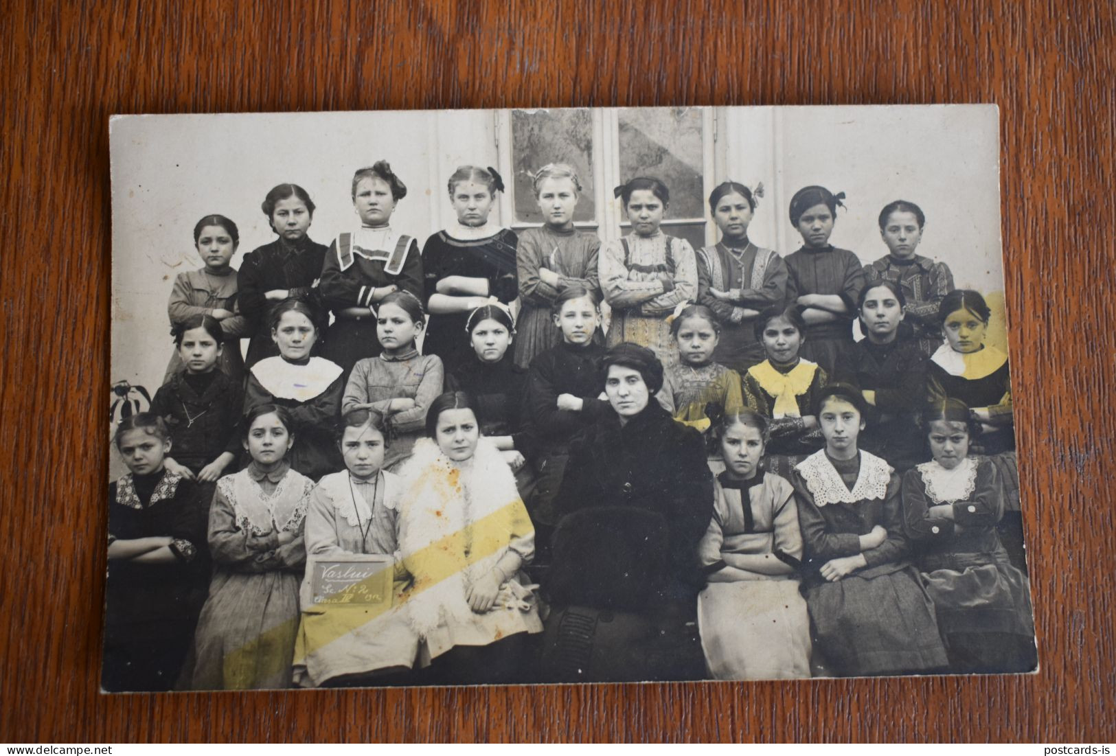 F2006 Photo Romania Group Of Students School Girls Scoala Eleve Vaslui 1912 - Fotografia