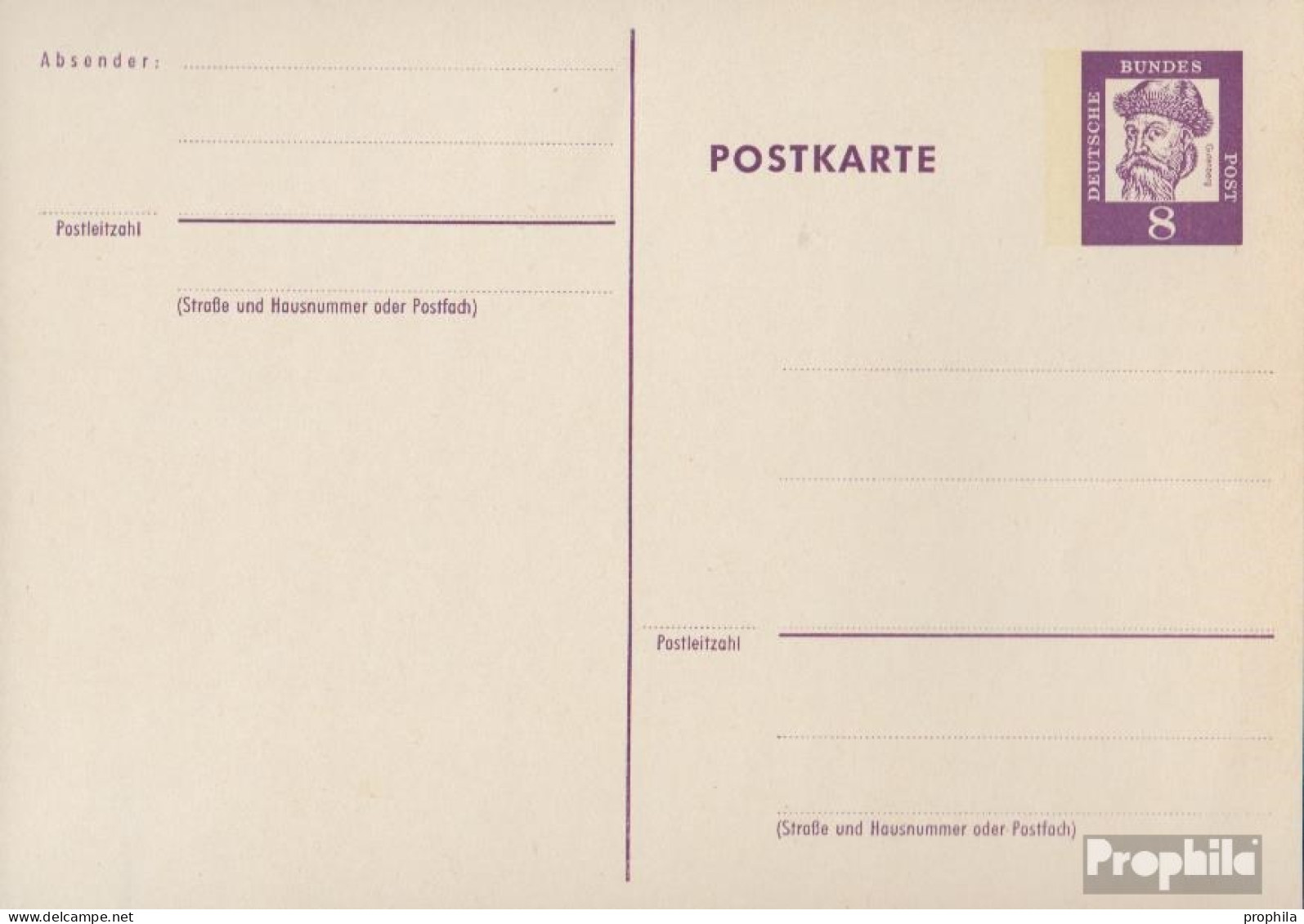 BRD P73 Amtliche Postkarte Mit Zusatzfrankatur Gebraucht 1962 Bed. Deutsche - Postales - Usados
