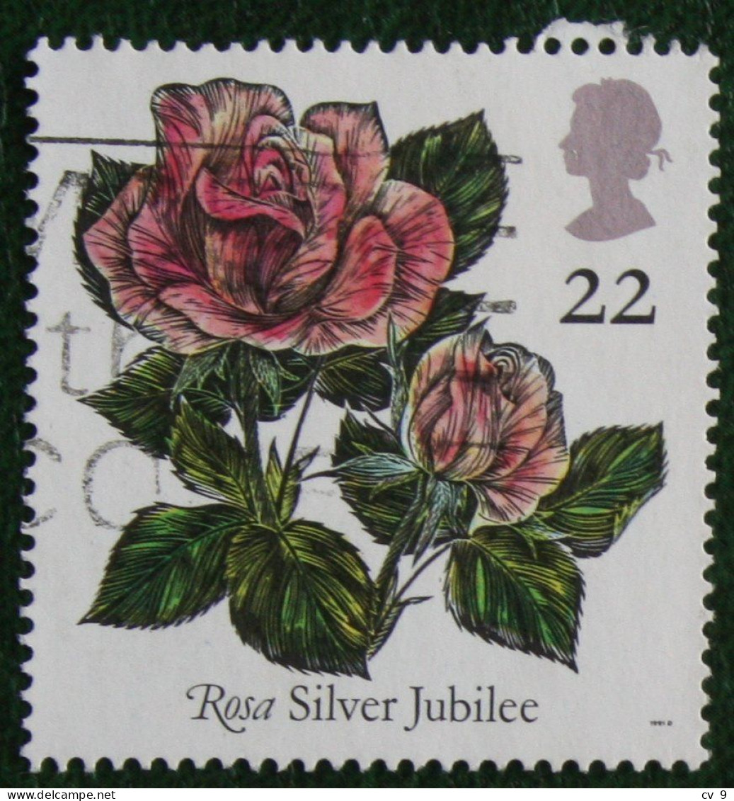 Roses Rose Flower Fleur (Mi 1345) 1991 Used Gebruikt Oblitere ENGLAND GRANDE-BRETAGNE GB GREAT BRITAIN - Used Stamps