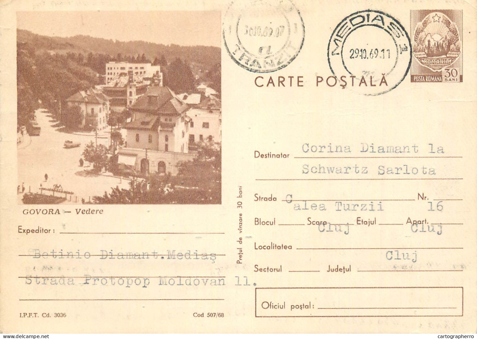 Postal Stationery Postcard Romania Govora - Rumänien