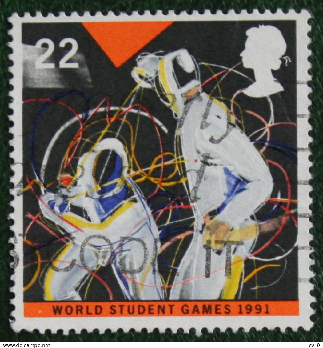 WORLD STUDENT GAMES Sport (Mi 1341) 1991 Used Gebruikt Oblitere ENGLAND GRANDE-BRETAGNE GB GREAT BRITAIN - Oblitérés