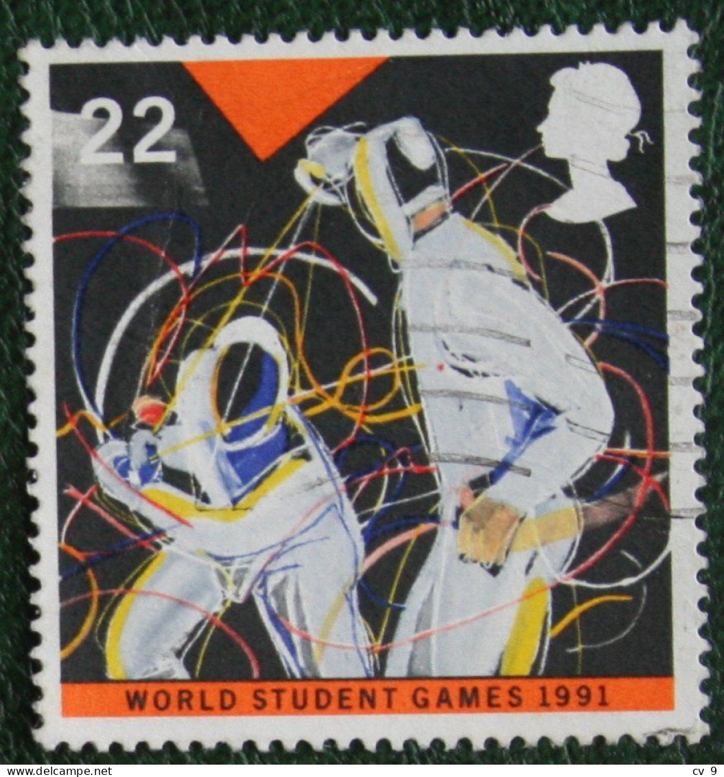 WORLD STUDENT GAMES Sport (Mi 1341) 1991 Used Gebruikt Oblitere ENGLAND GRANDE-BRETAGNE GB GREAT BRITAIN - Oblitérés