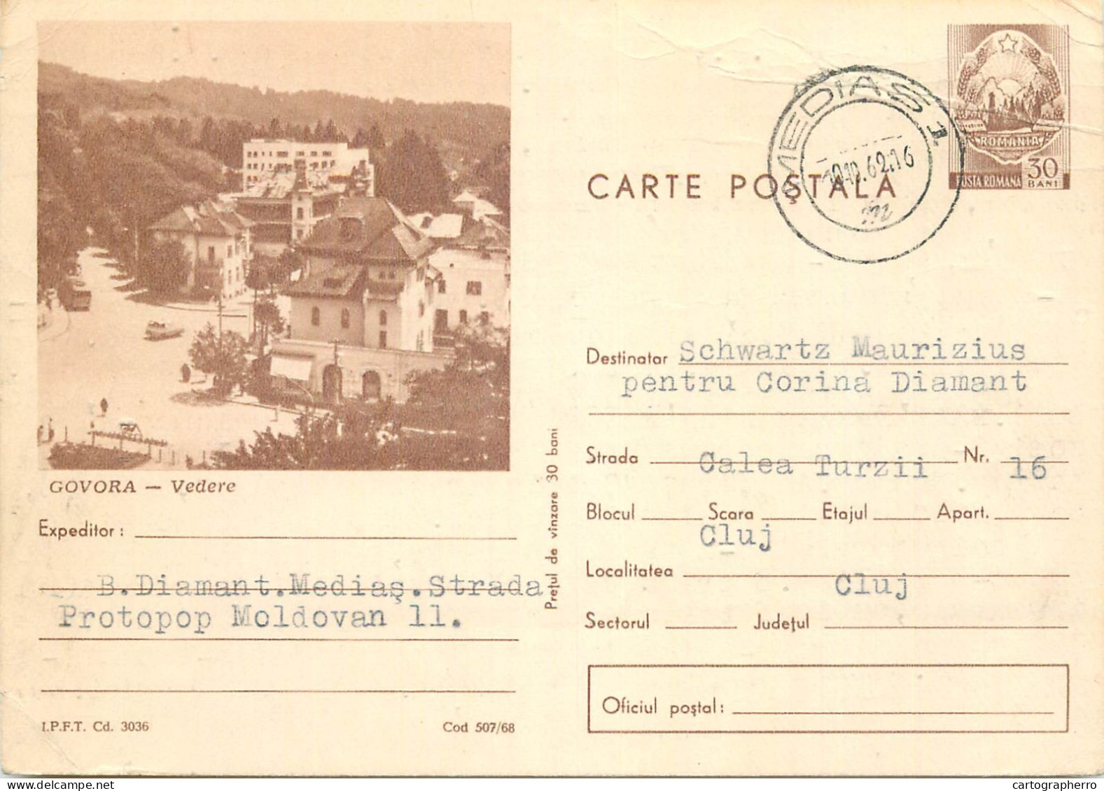 Postal Stationery Postcard Romania Govora - Rumänien