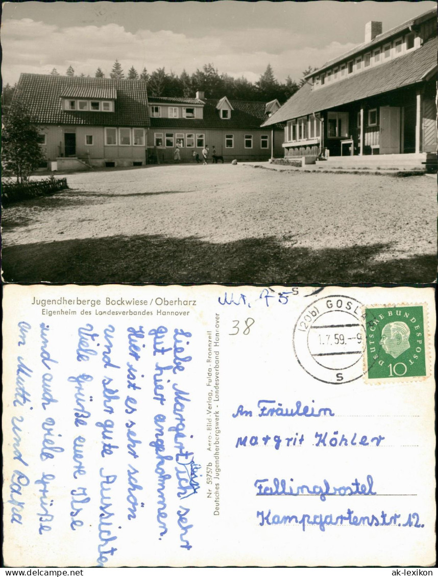 Hahnenklee-Bockswiese-Goslar Jugendherberge Bockwiese Oberharz 1959 - Goslar