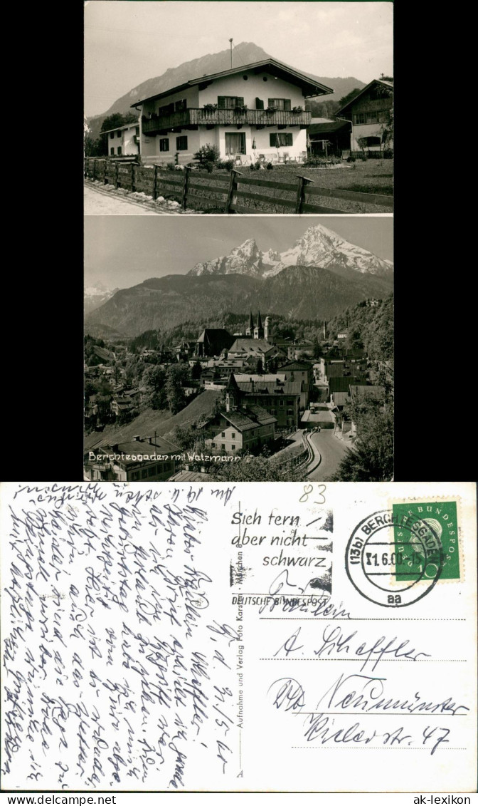 Ansichtskarte Berchtesgaden Stadt Und Ferienhäuser - 2 Bild 1960 - Berchtesgaden