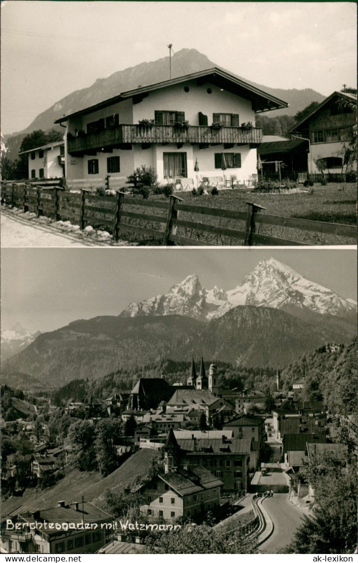 Ansichtskarte Berchtesgaden Stadt Und Ferienhäuser - 2 Bild 1960 - Berchtesgaden