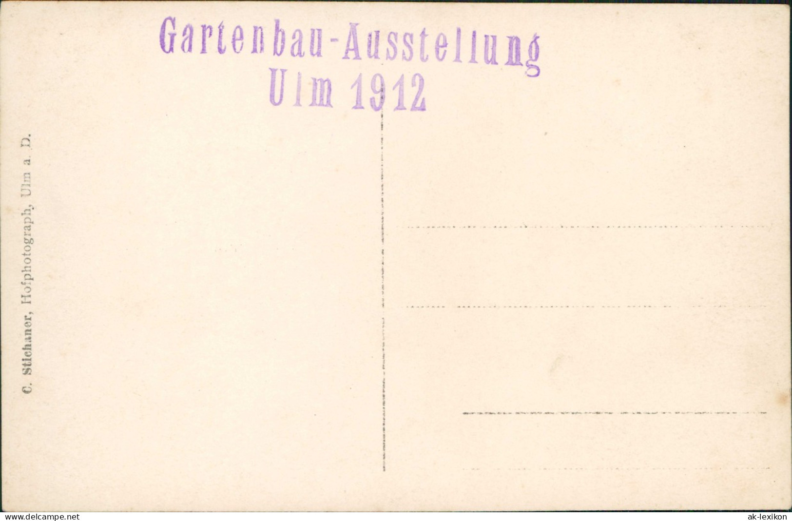 Ansichtskarte Ulm A. D. Donau Gartenbau-Ausstellung, Innen 1912 - Ulm