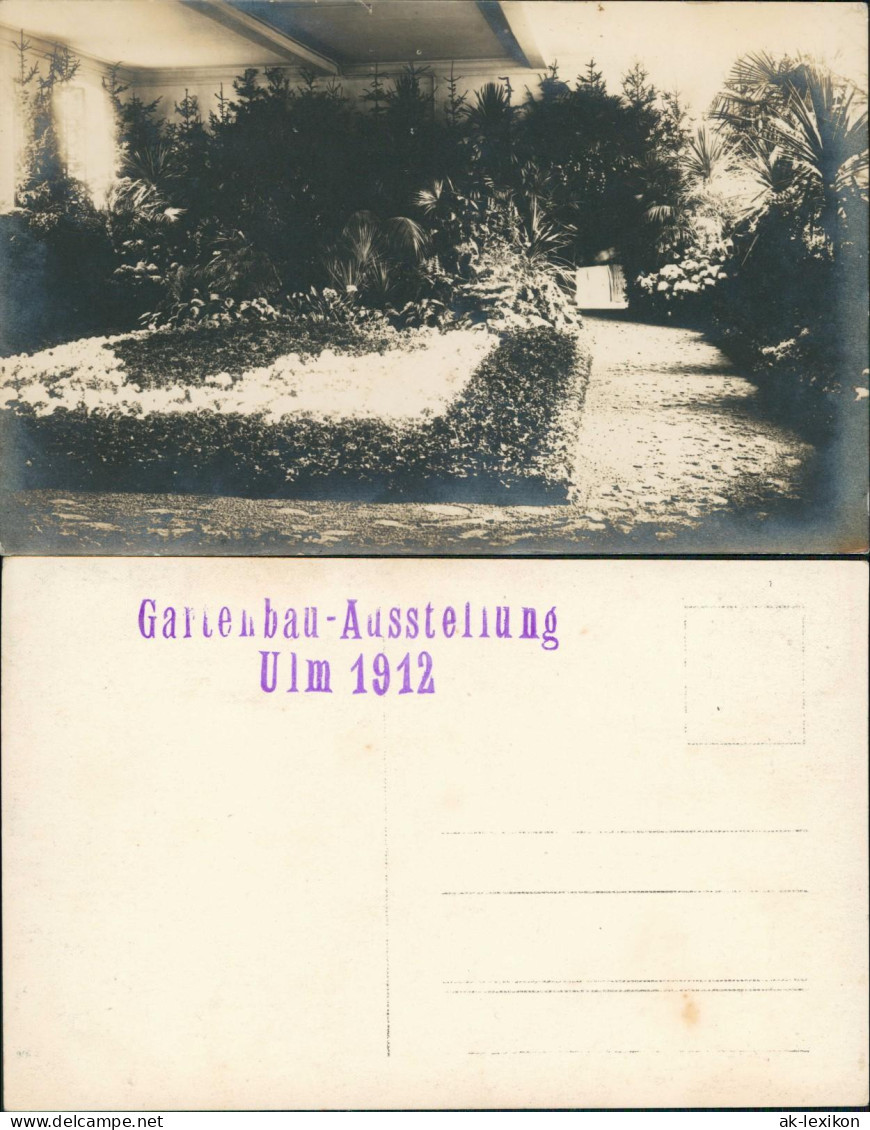 Ansichtskarte Ulm A. D. Donau Gartenbau-Ausstellung - Halle 1912 - Ulm