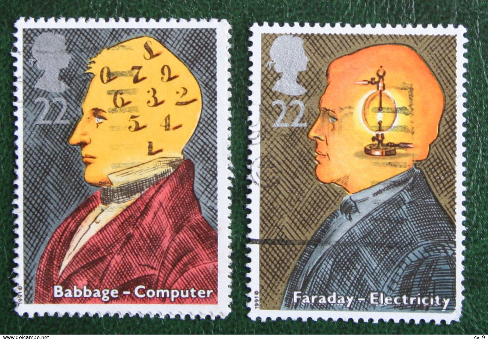 British Scientific Achievem SCIENTISTS Mi 1320-1321 1991 Used Gebruikt Oblitere ENGLAND GRANDE-BRETAGNE GB GREAT BRITAIN - Used Stamps