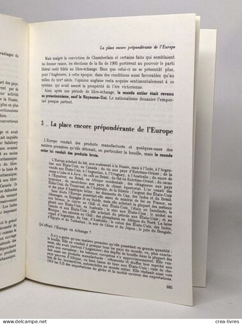 Histoire économique XIXe Et XXe Siècle En 2 Tomes - Economie