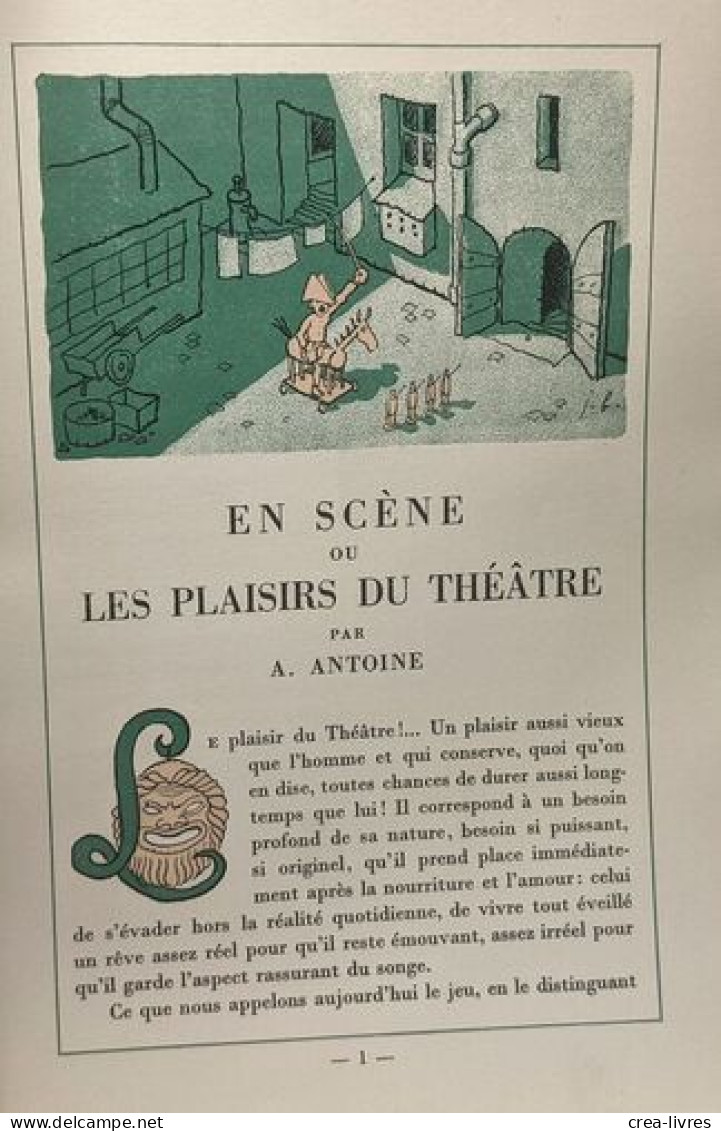 Plaisirs. En scéne ou les plaisirs du théâtre bavardages ou les plaisirs de conversation à la table ou les plaisirs de l