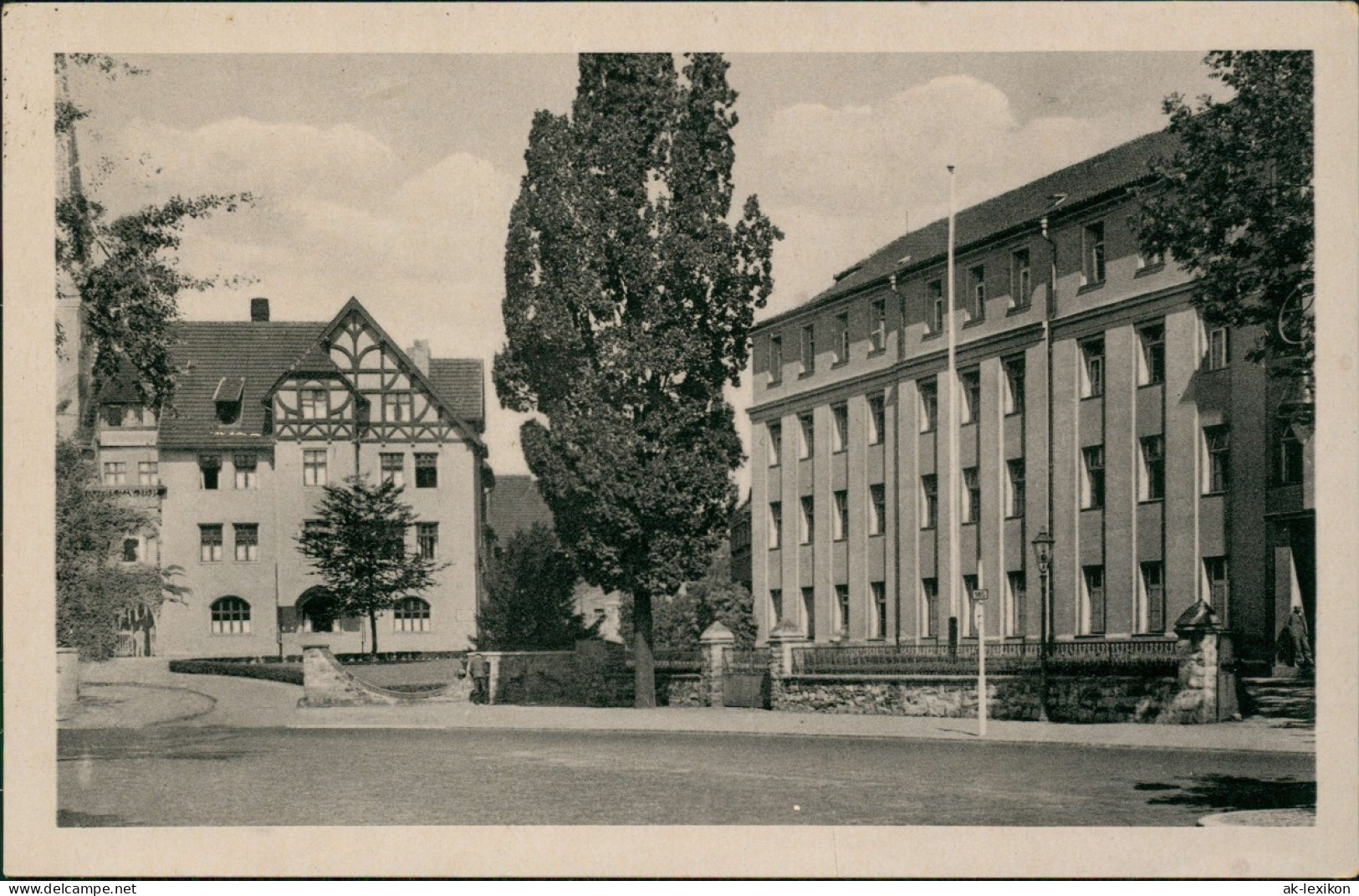 Ansichtskarte Bernburg (Saale) Straßenpartie 1954 - Sonstige & Ohne Zuordnung