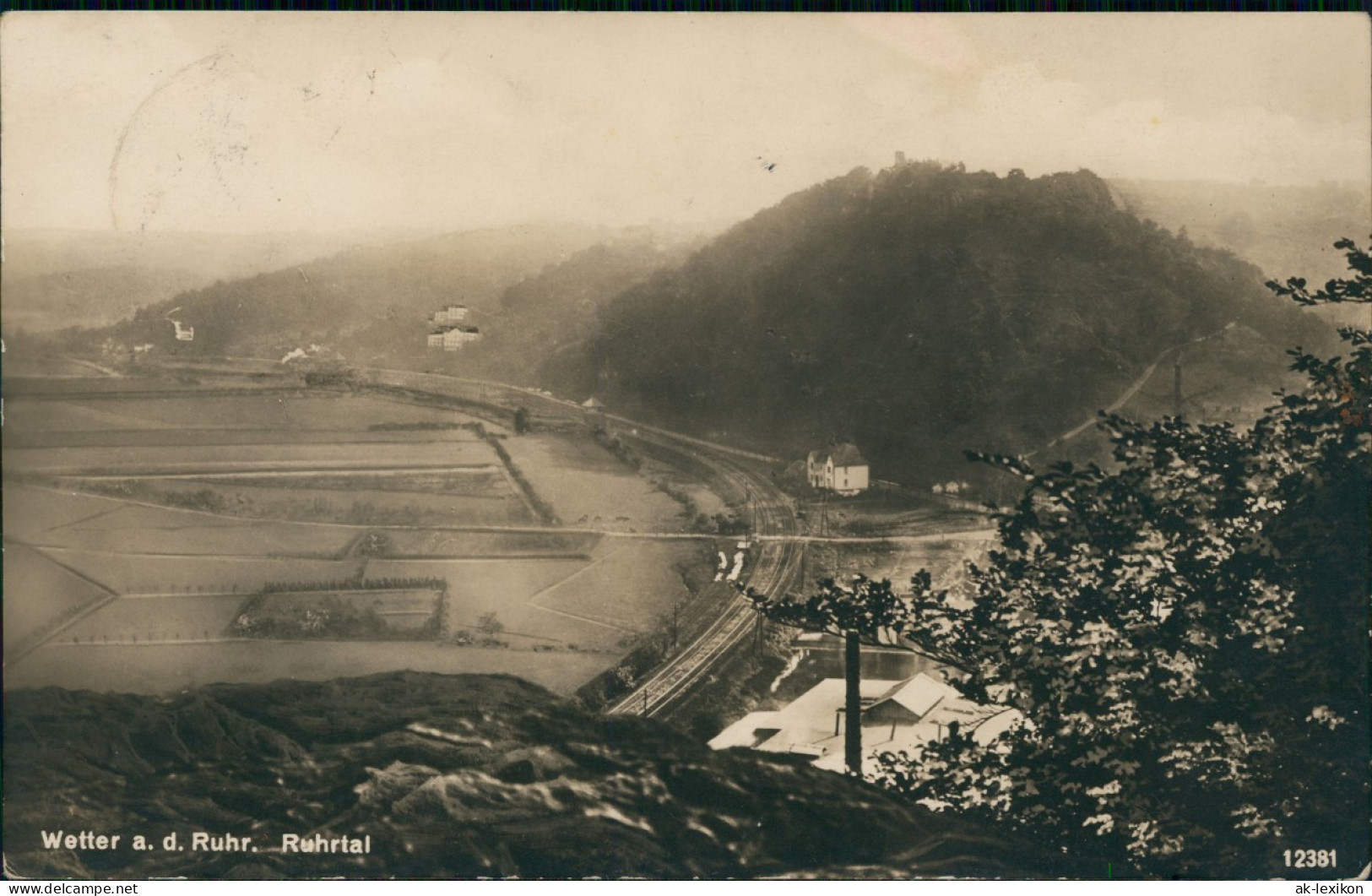 Ansichtskarte Wetter (Ruhr) Blick Ins Ruhrtal - Fotokarte 1929 - Wetter