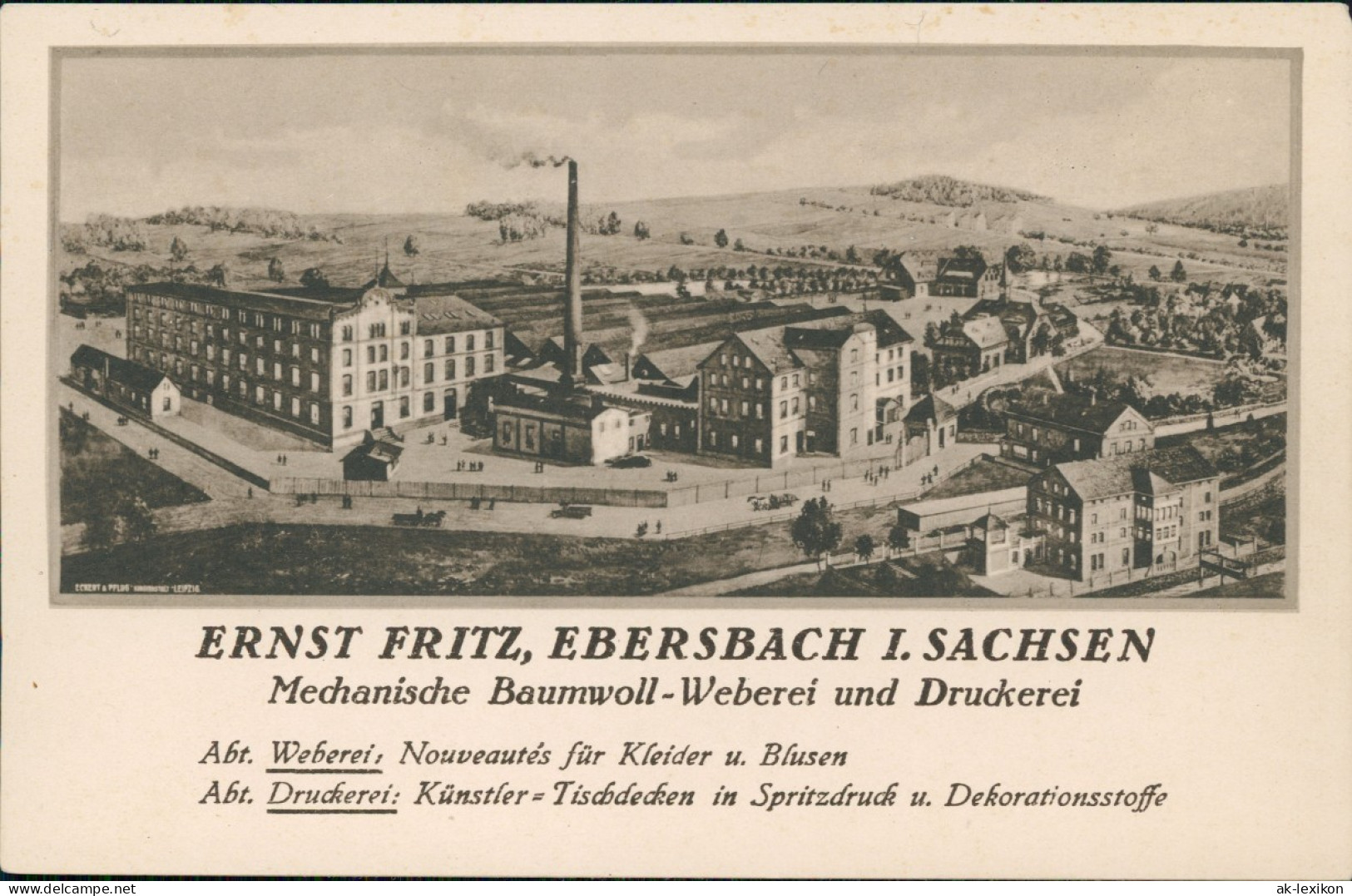 EbersbachNeugersdorf Mechanische Baumwoll-Weberei  Druckerei Oberlausitz 1922 - Ebersbach (Löbau/Zittau)