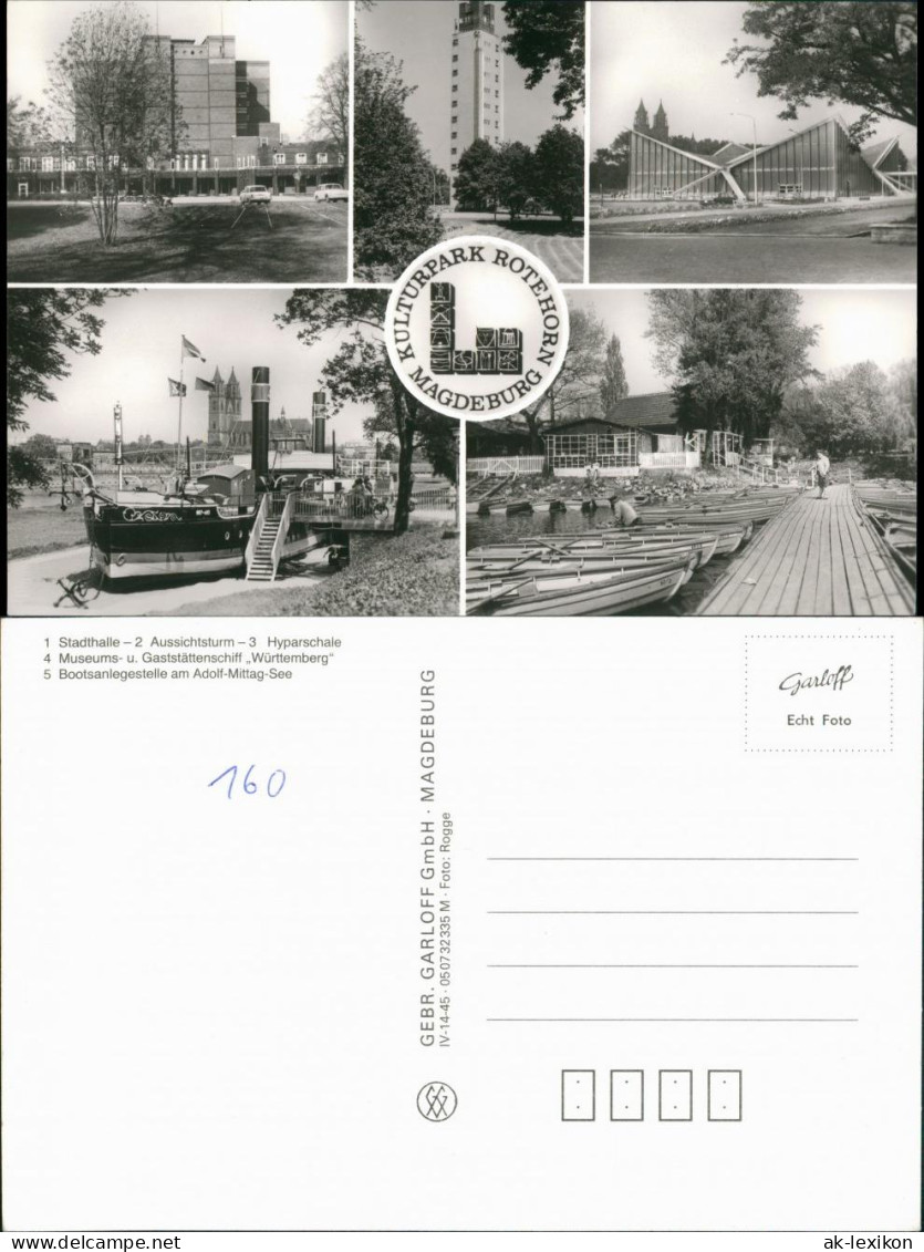Werder-Magdeburg Kulturpark Rotehornpark: Hyparschale, Gaststättenschiff 1970 - Sonstige & Ohne Zuordnung