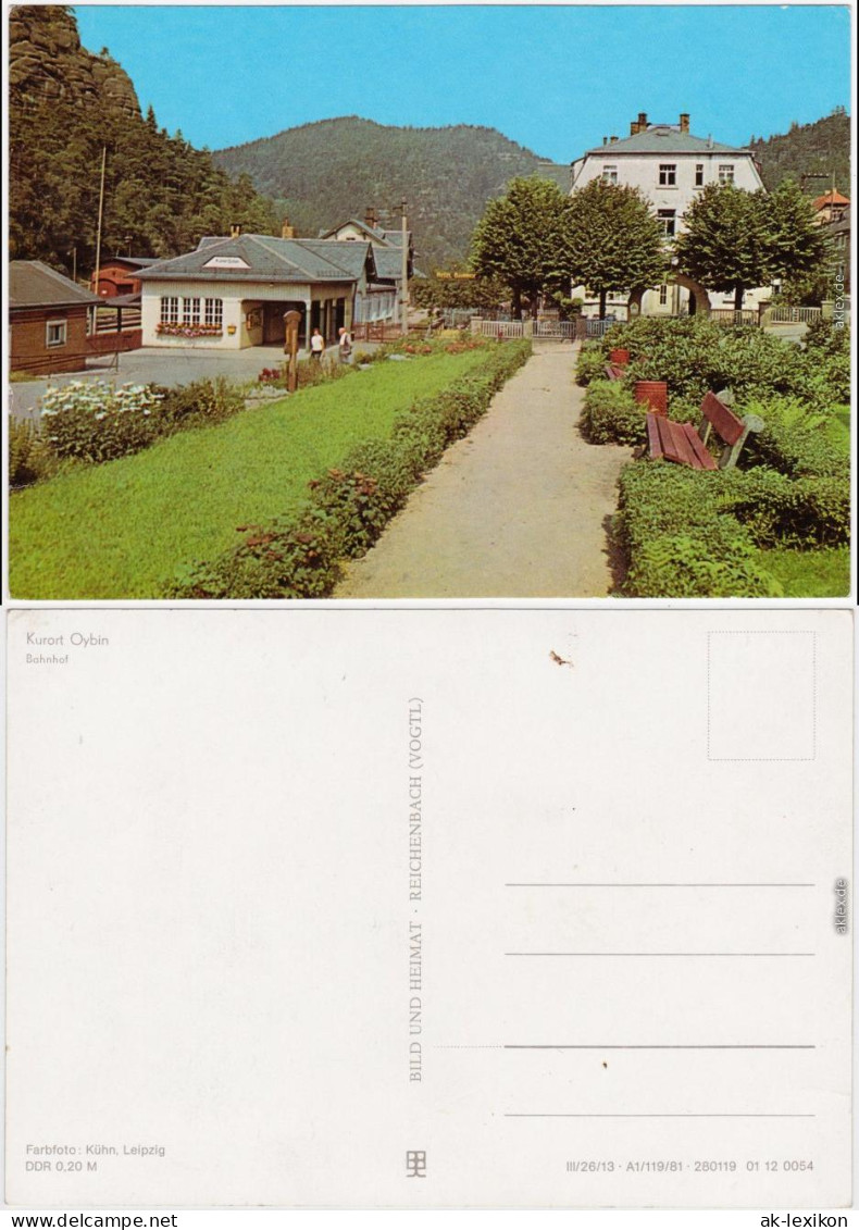 Oybin Bahnhof Ansichtskarte  1981 - Oybin
