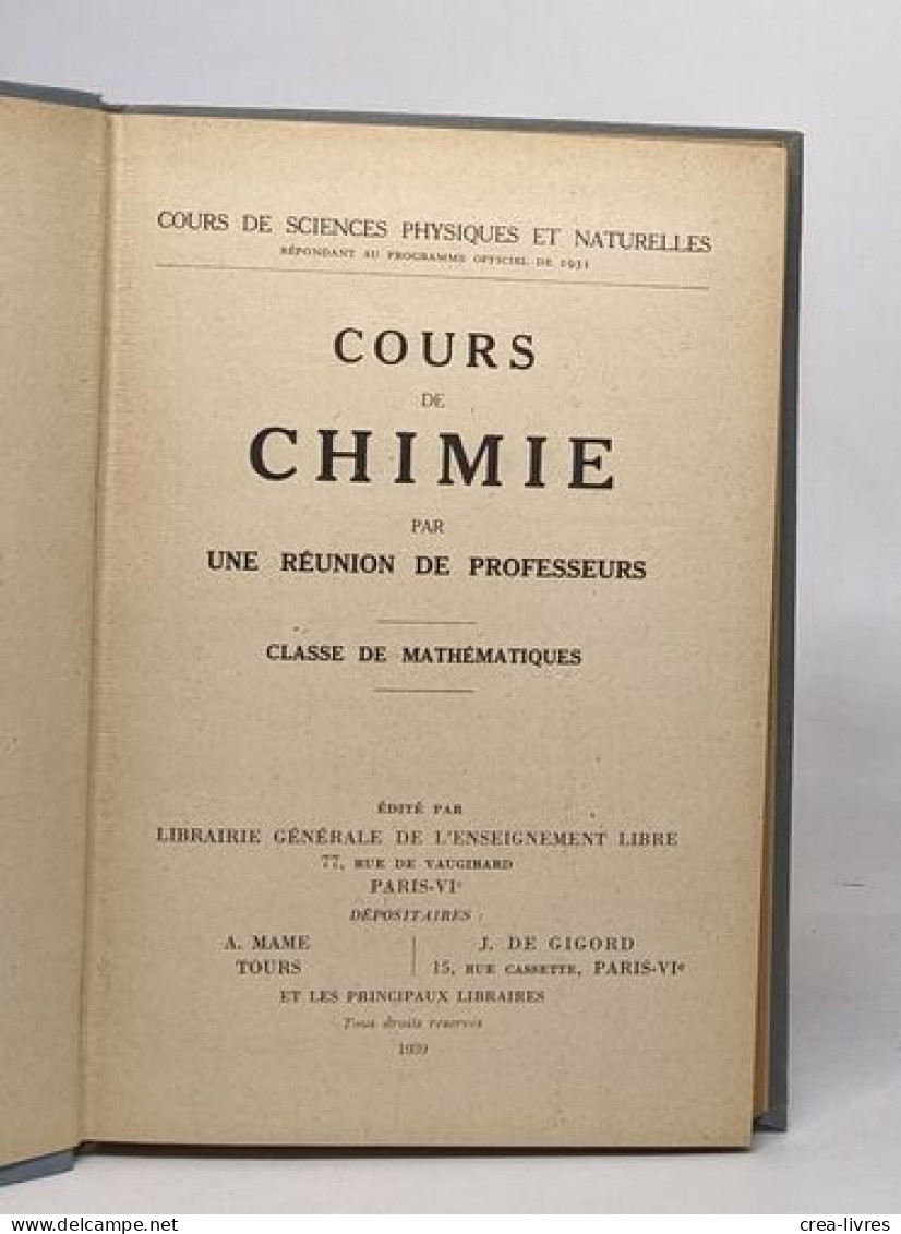 Cours De Chimie Par Une Réunion De Professeurs - Classe De Mathématiques - Non Classés