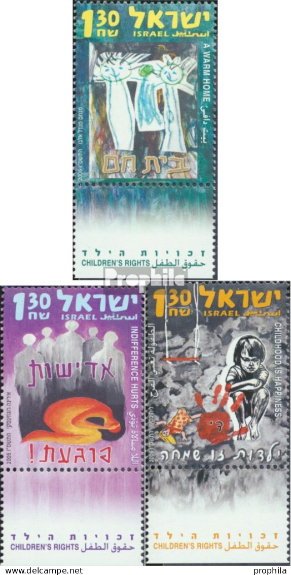 Israel 1843-1845 Mit Tab (kompl.Ausg.) Postfrisch 2005 Kinderrechte - Unused Stamps (with Tabs)