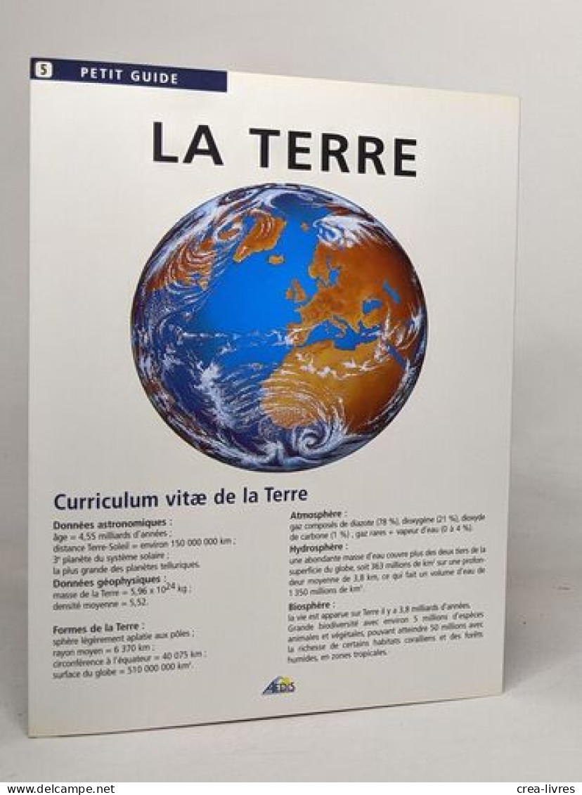 Lot De 4 "Petit Guide": 5 La Terre / 62 L'eau / 68 Les Institutions Mondiales / 126 La Chine - Non Classés