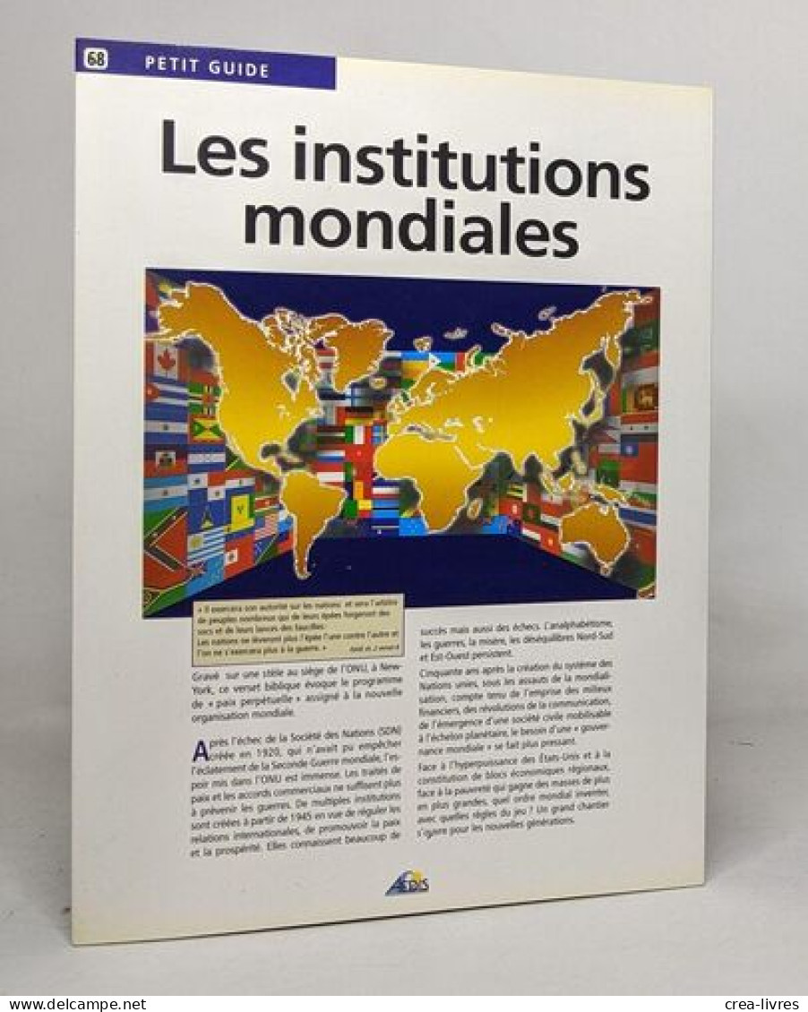 Lot De 4 "Petit Guide": 5 La Terre / 62 L'eau / 68 Les Institutions Mondiales / 126 La Chine - Non Classés